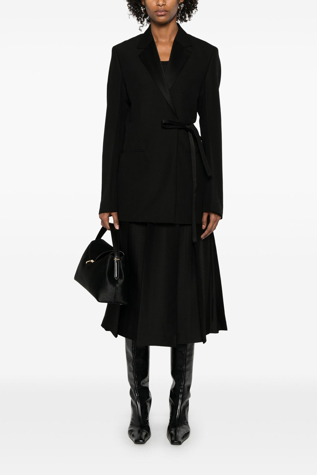 TOTEME 38 midi twinflower pleated skirt