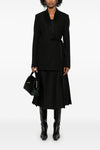 midi twinflower pleated skirt