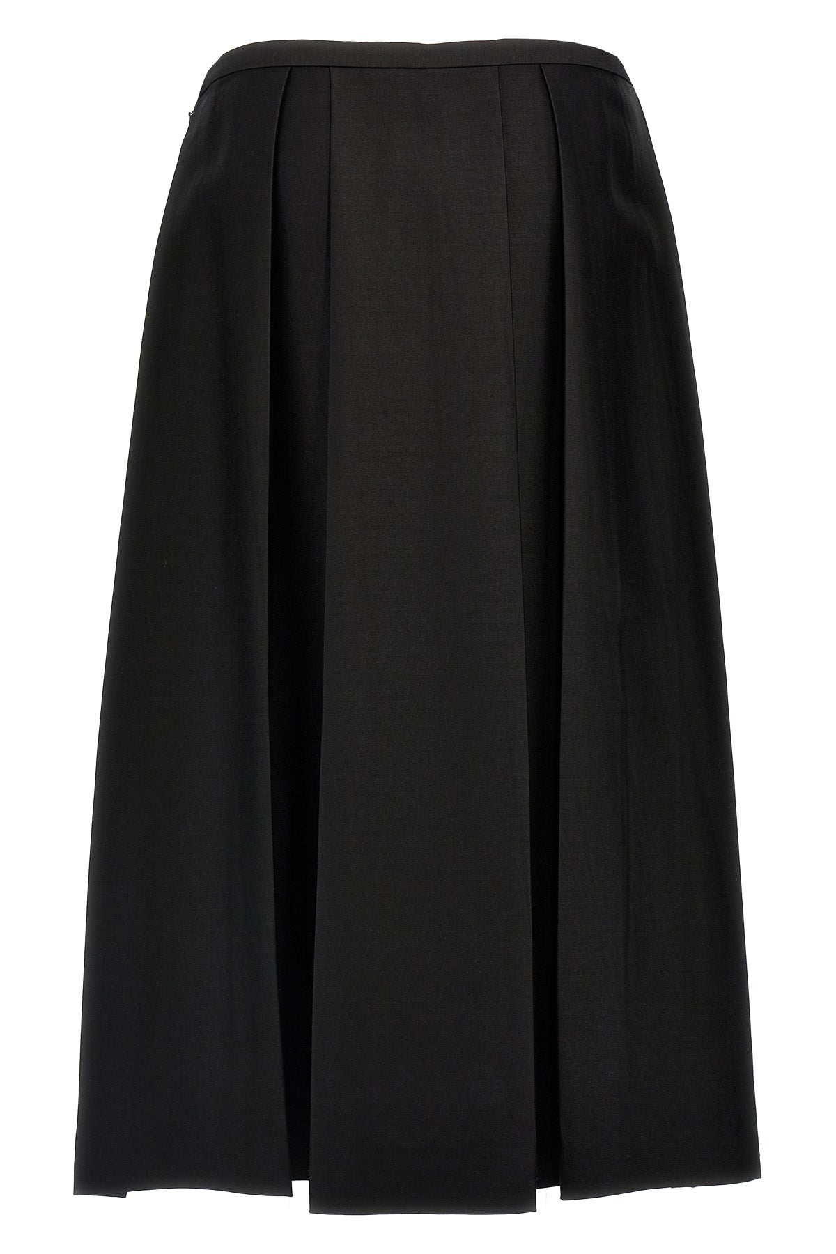 midi twinflower pleated skirt