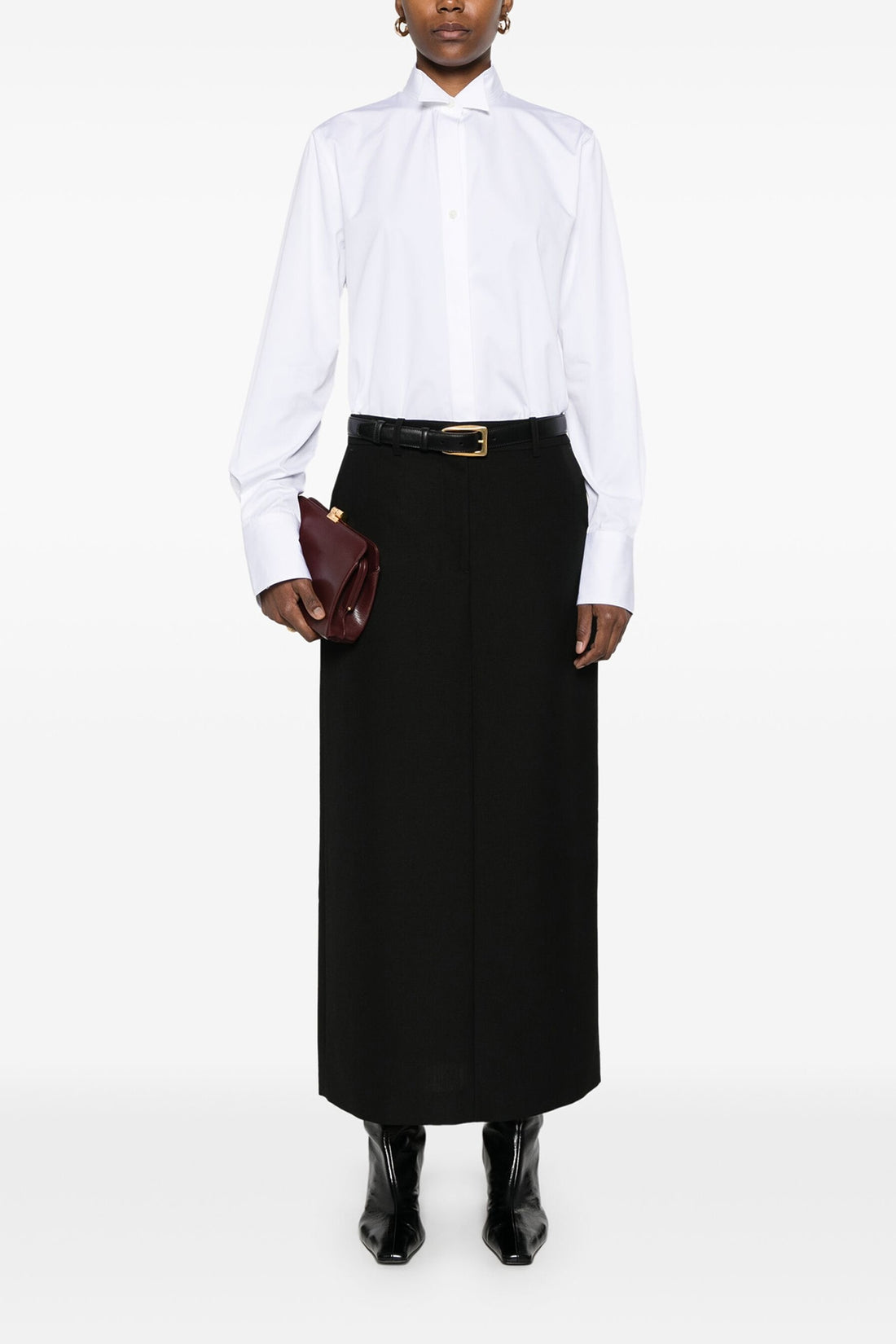 TOTEME 32 longuette skirt in wool blend