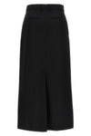 longuette skirt in wool blend