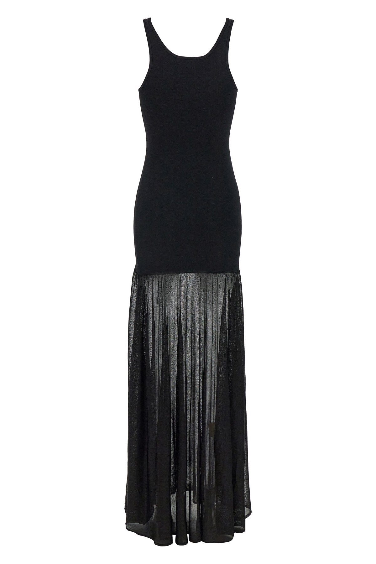 long evening tank viscose dress