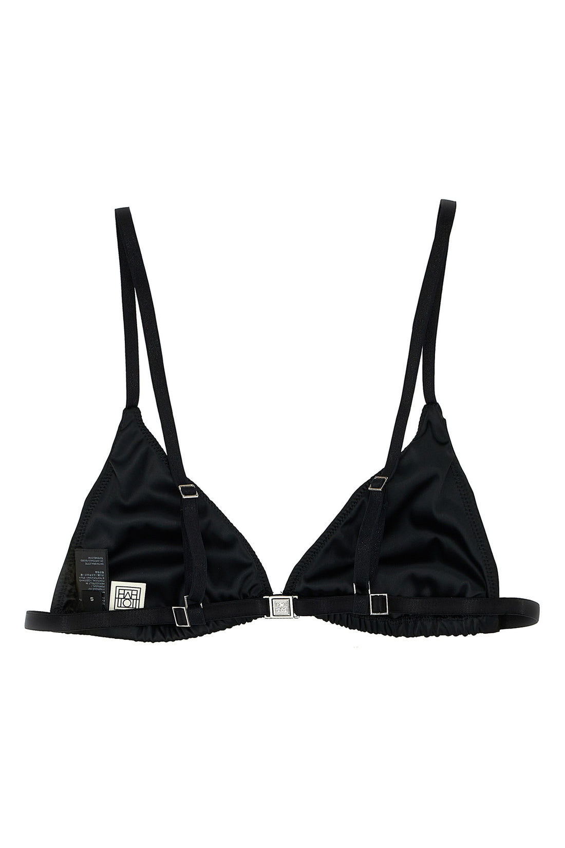 TOTEME L satin bralettes
