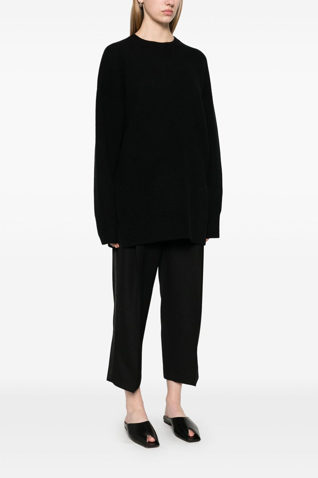 TOTEME L double-knit wool and cashmere blend sweater