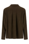 toteme embroidered modal flannel shirt