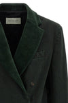 befya double-breasted stonewashed cotton denim blazer