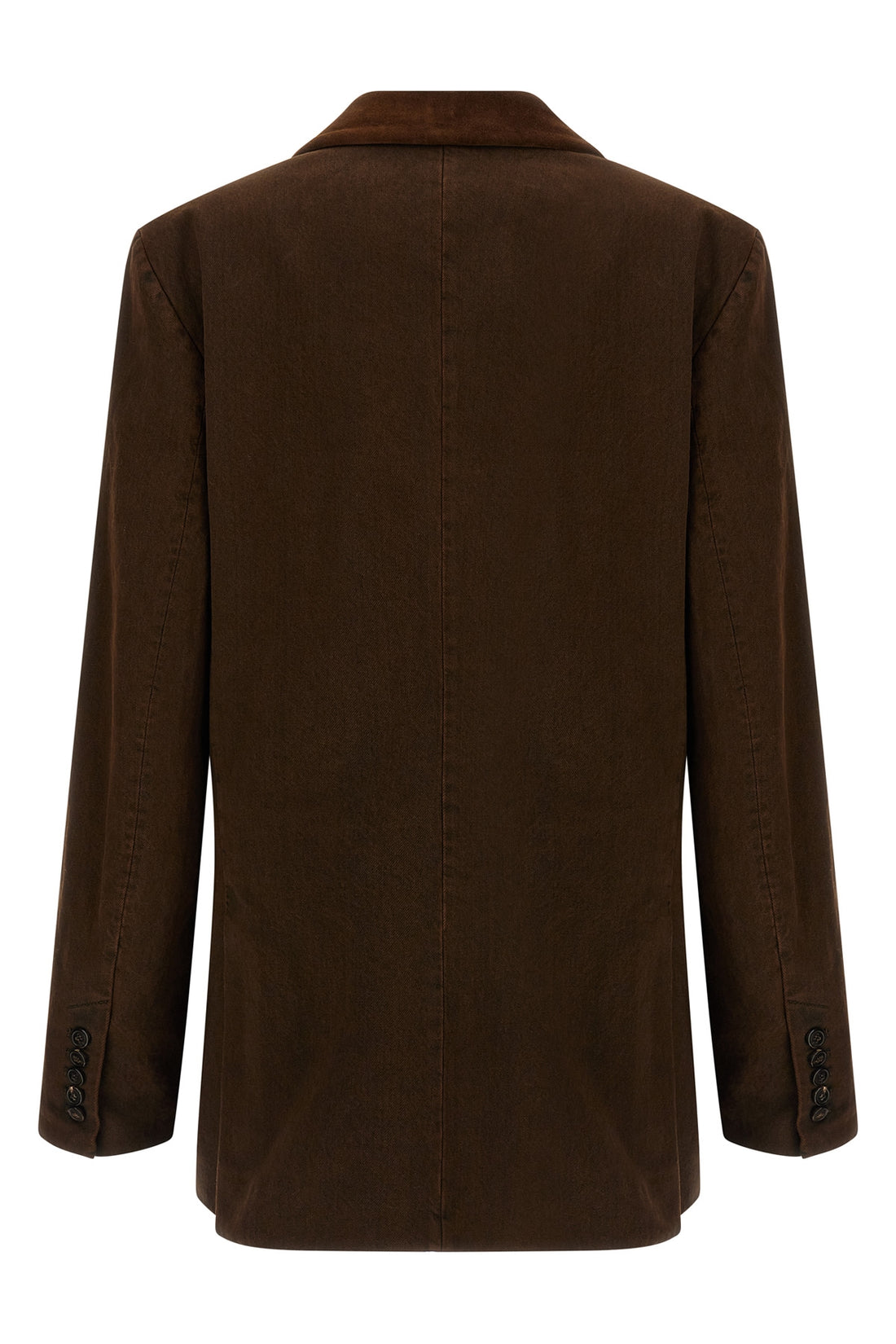 DRIES VAN NOTEN 34 befya double-breasted stonewashed cotton denim blazer