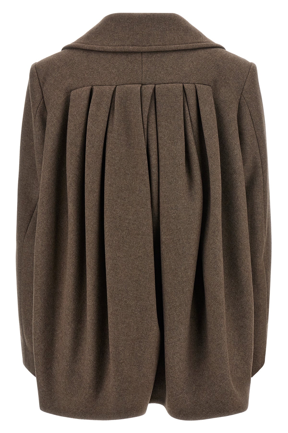 vafel mélange wool blend coat