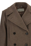 vafel mélange wool blend coat
