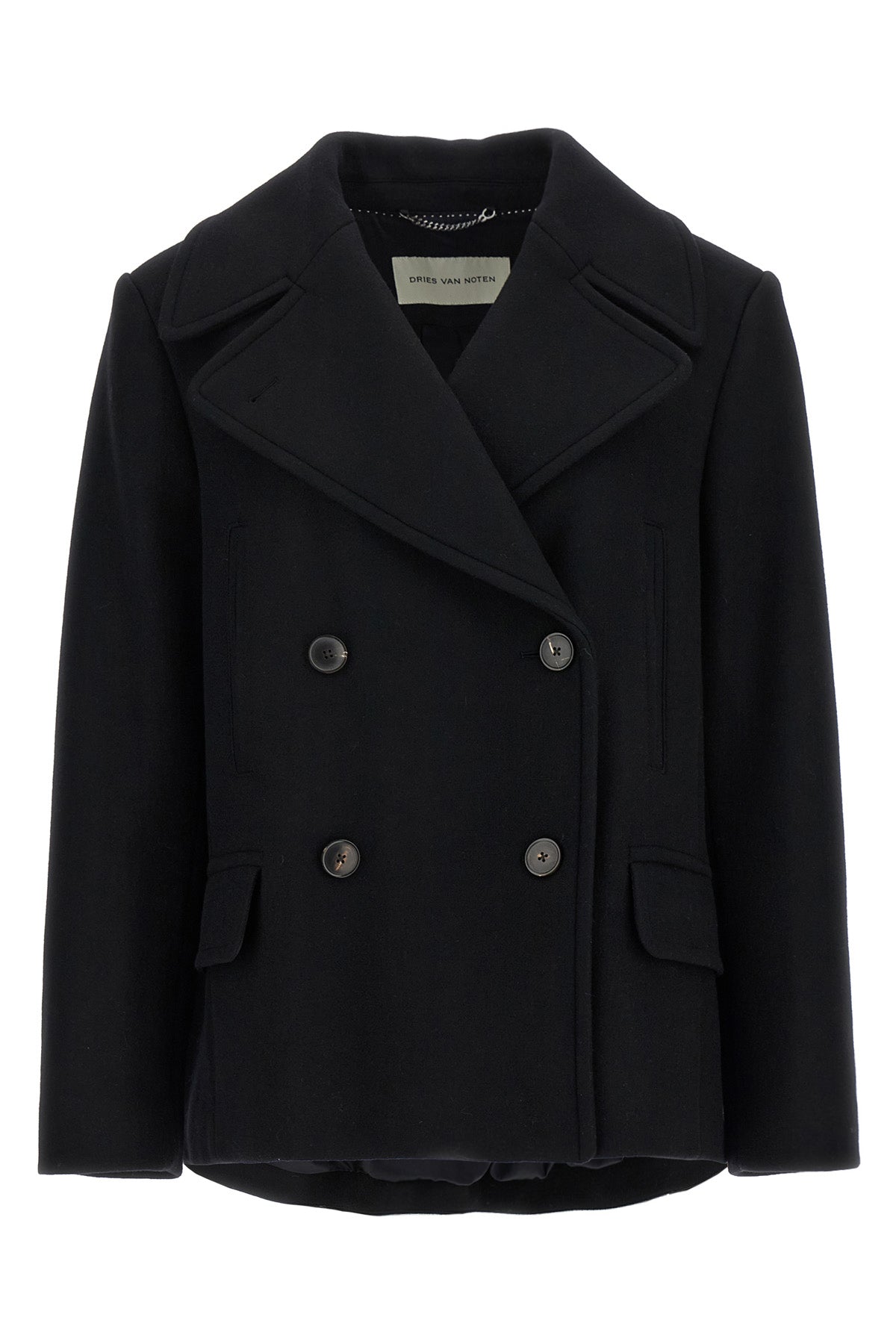 vafel wool blend coat