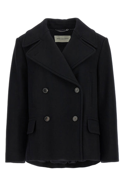 vafel wool blend coat
