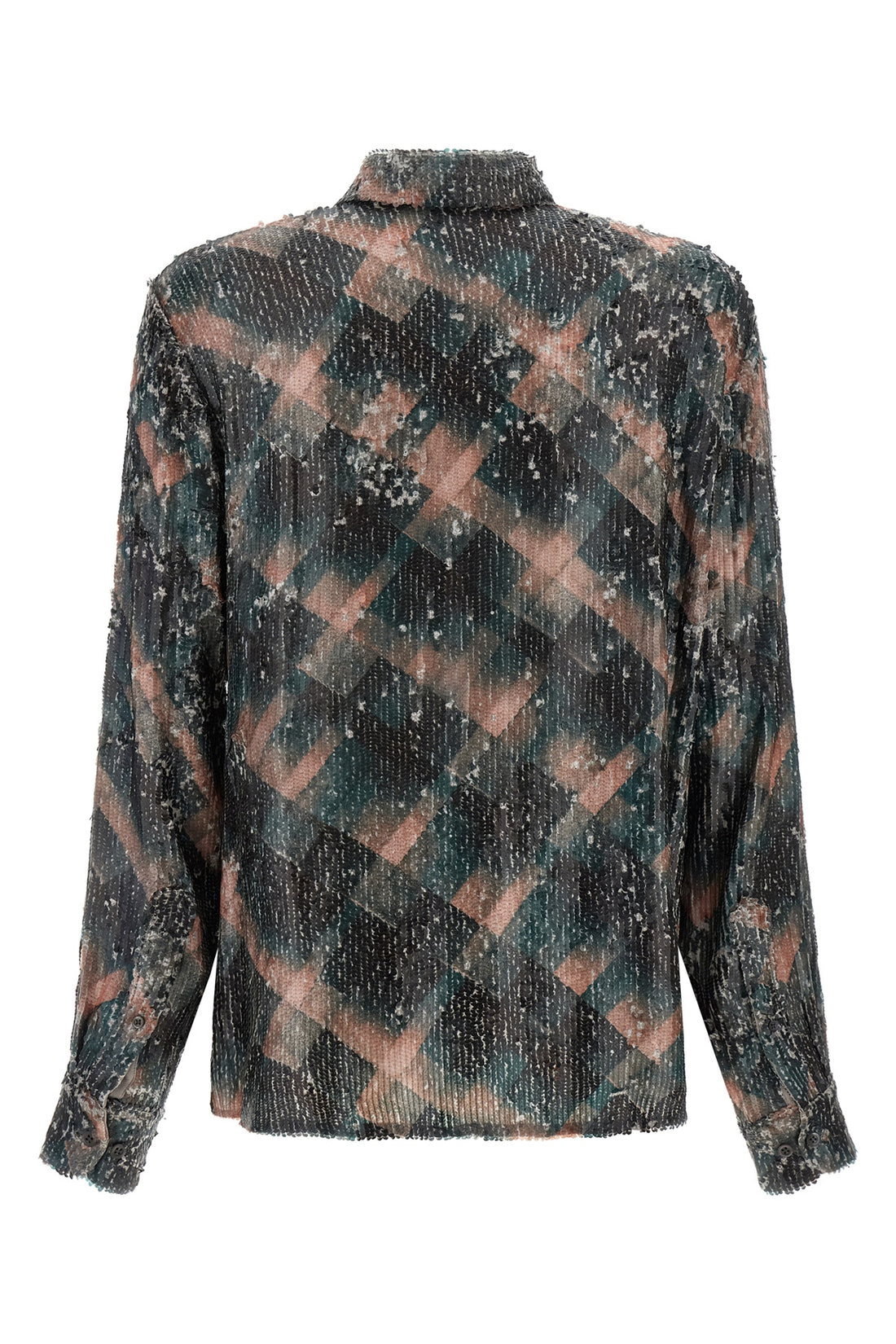 DRIES VAN NOTEN 38 chowy emb viscose shirt