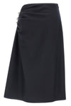 sovora midi skirt in herringbone wool