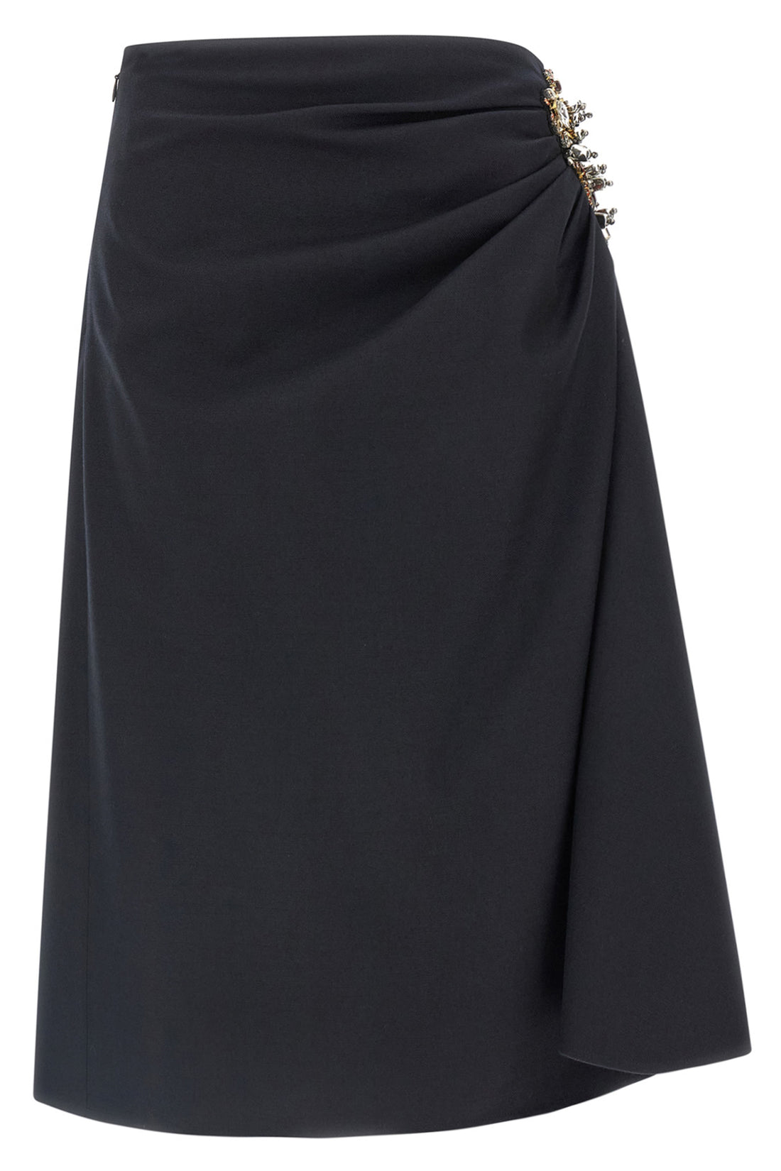 DRIES VAN NOTEN 40 sovora midi skirt in herringbone wool