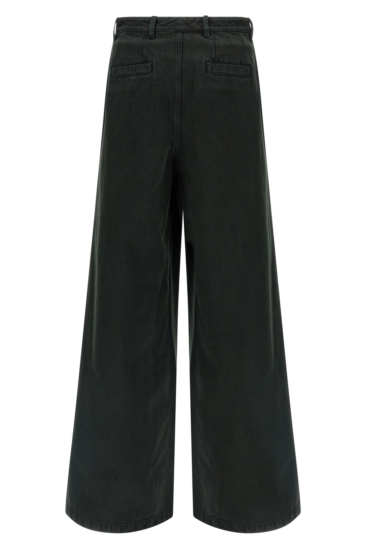 garment-dyed cotton denim jeans
