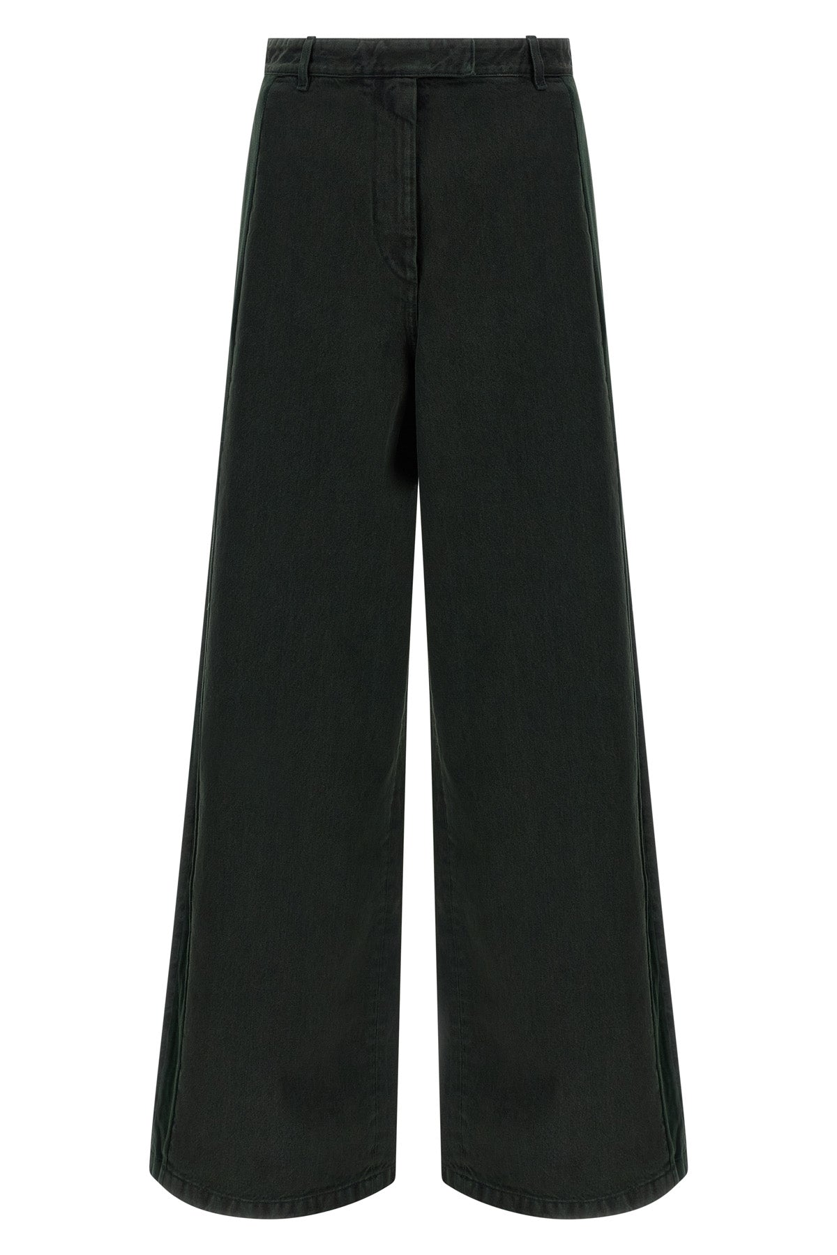 garment-dyed cotton denim jeans