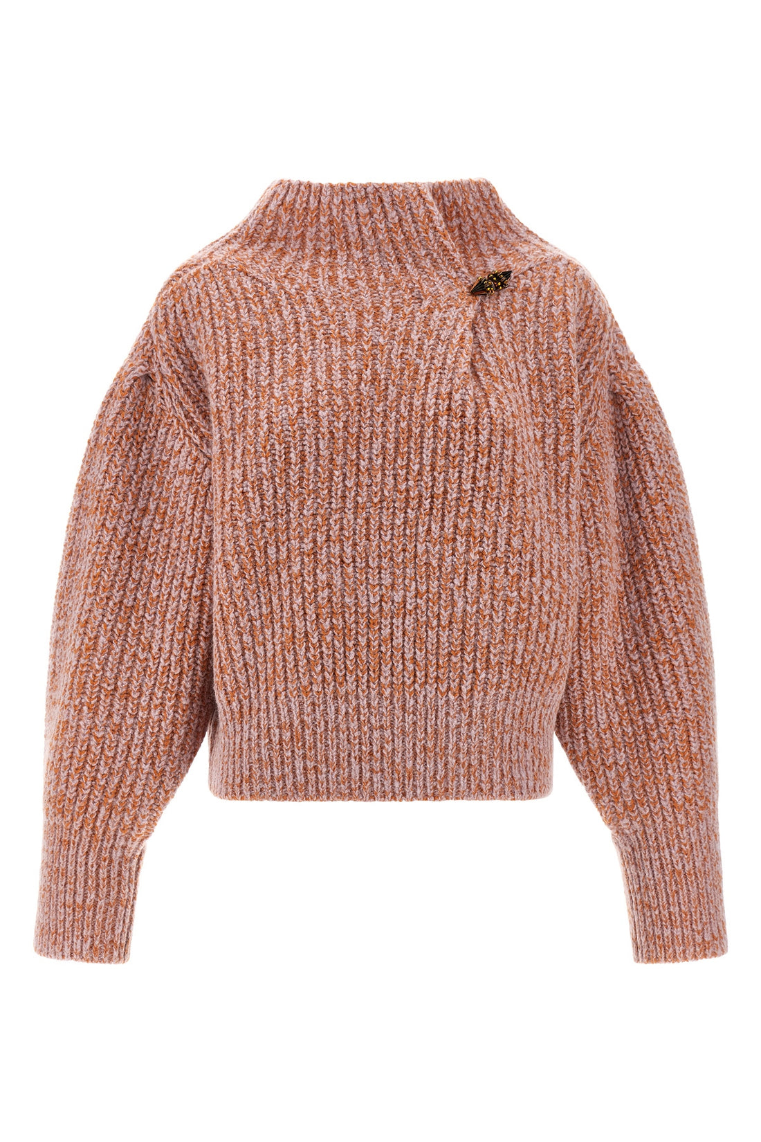 DRIES VAN NOTEN M teubina two-tone knitted wool and alpaca sweater