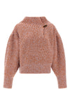 teubina two-tone knitted wool and alpaca sweater