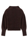 teubina two-tone knitted wool and alpaca sweater