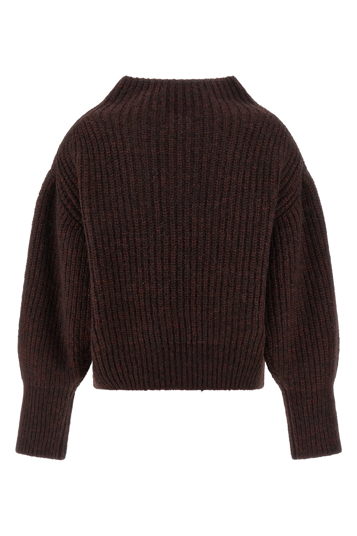 teubina two-tone knitted wool and alpaca sweater