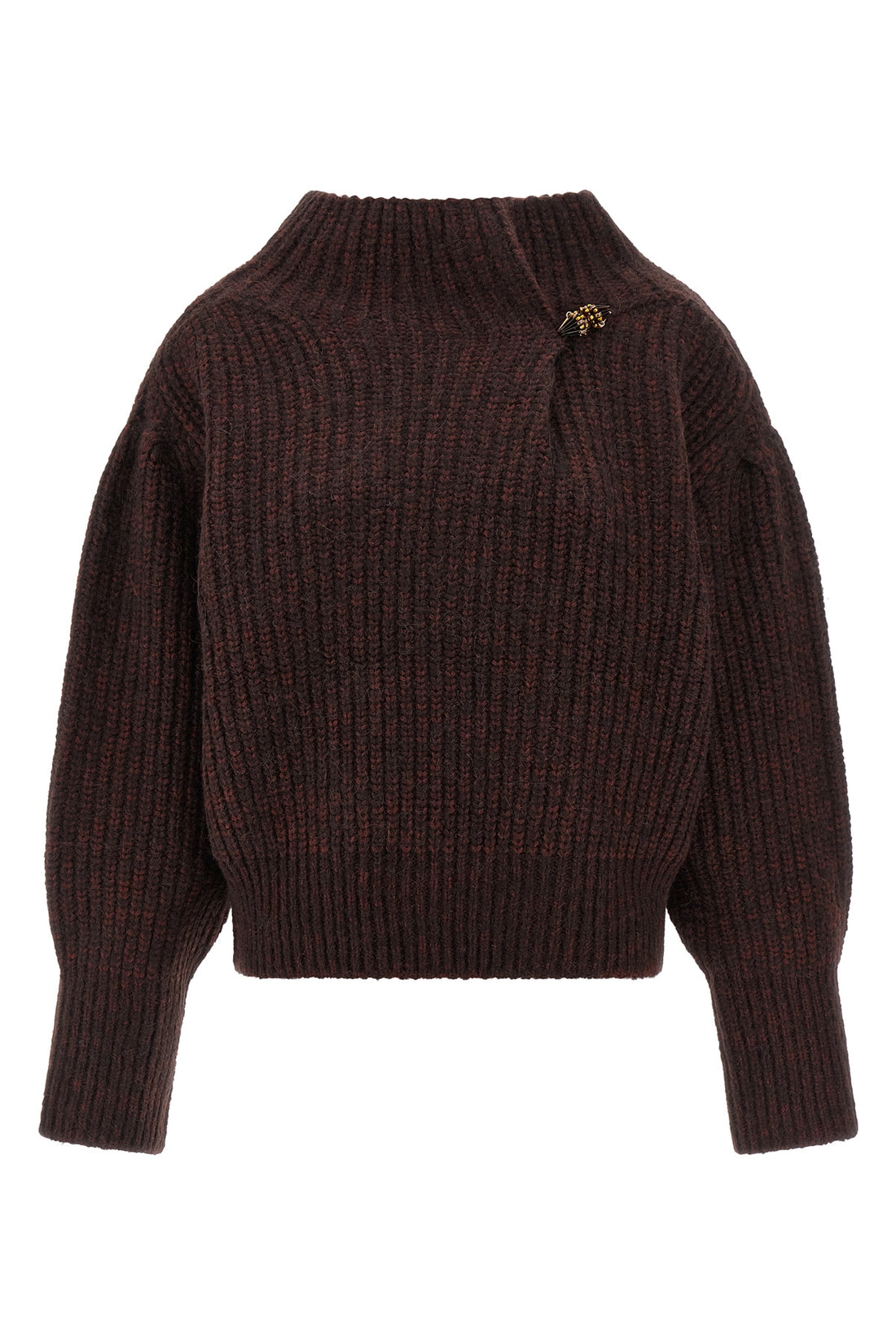 DRIES VAN NOTEN S teubina two-tone knitted wool and alpaca sweater
