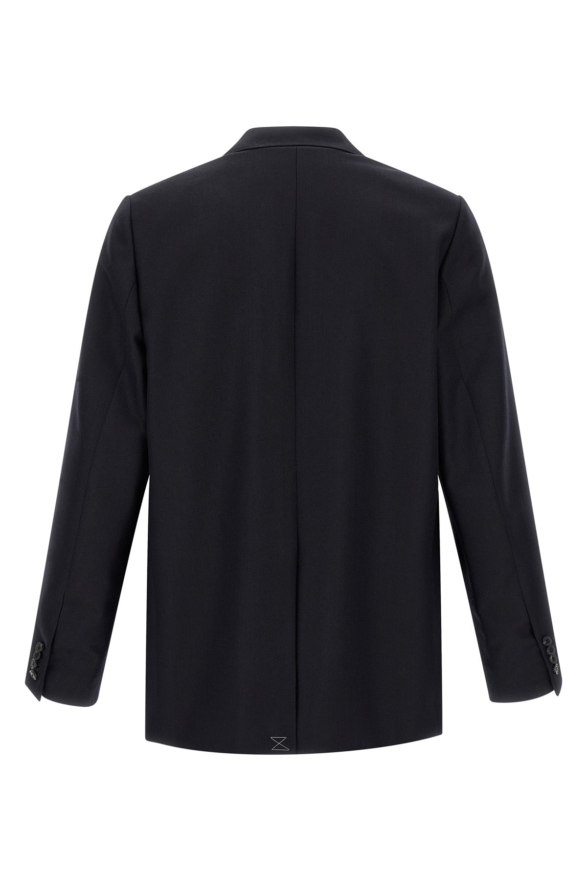 buforden double-breasted blazer in herringbone wool