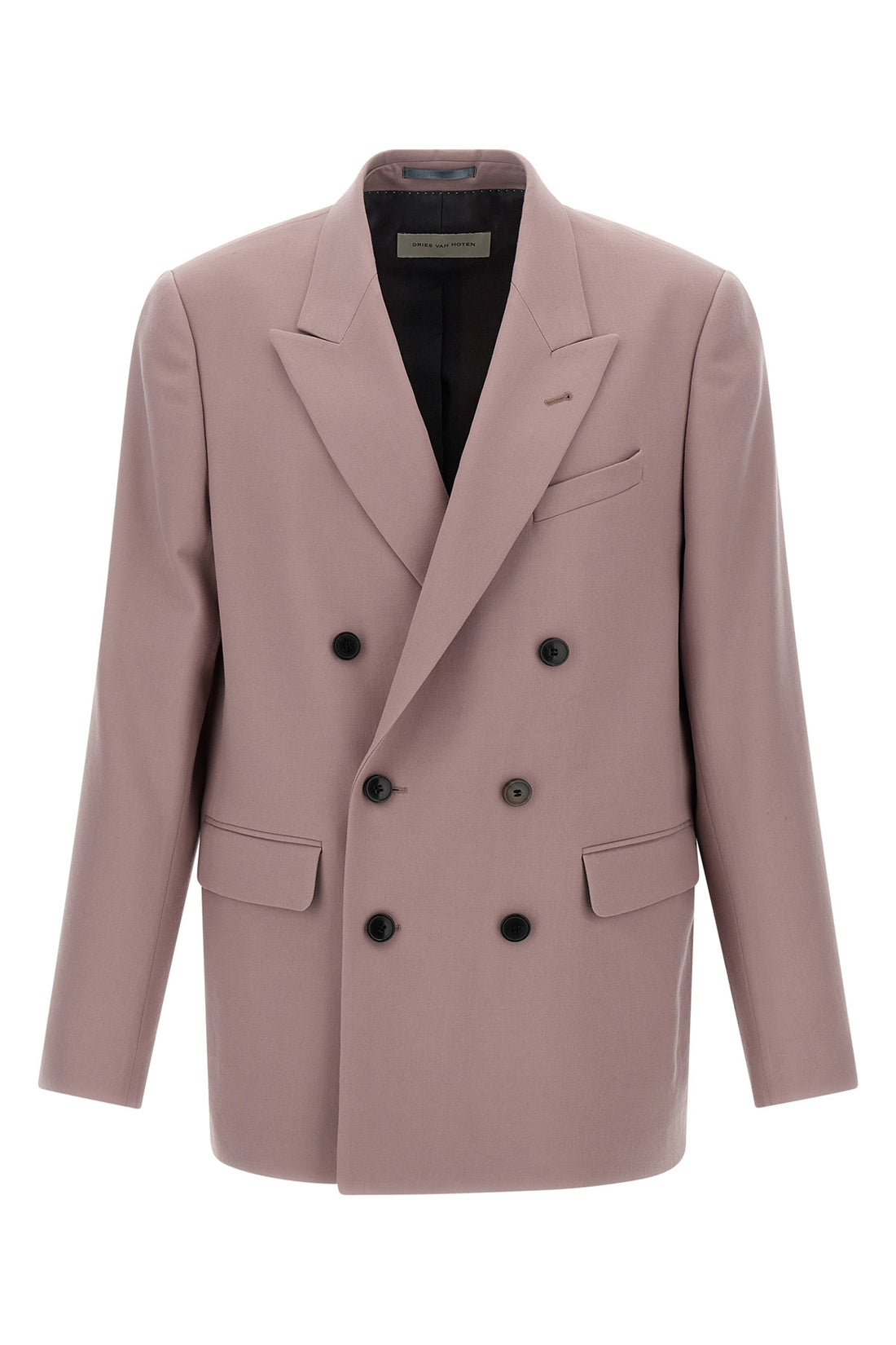 DRIES VAN NOTEN 48 buforden double-breasted wool blazer