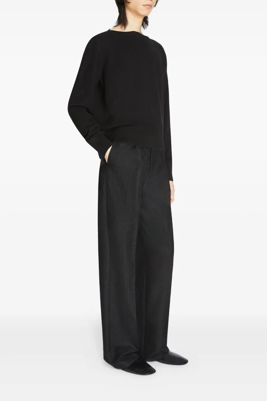 DRIES VAN NOTEN 50 penrud herringbone patterned wool pants