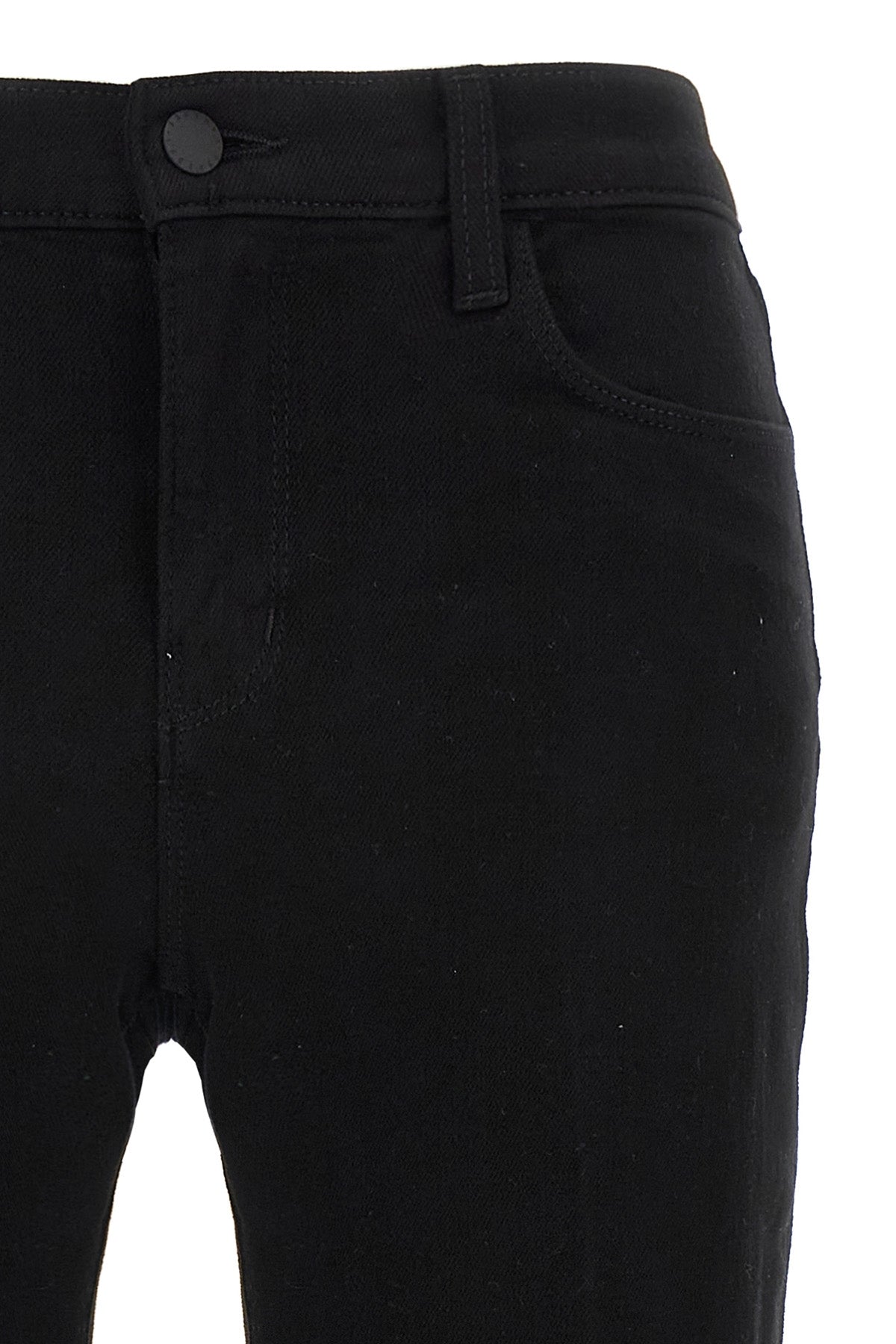 sada high waist crop jeans in garment-dyed cotton denim