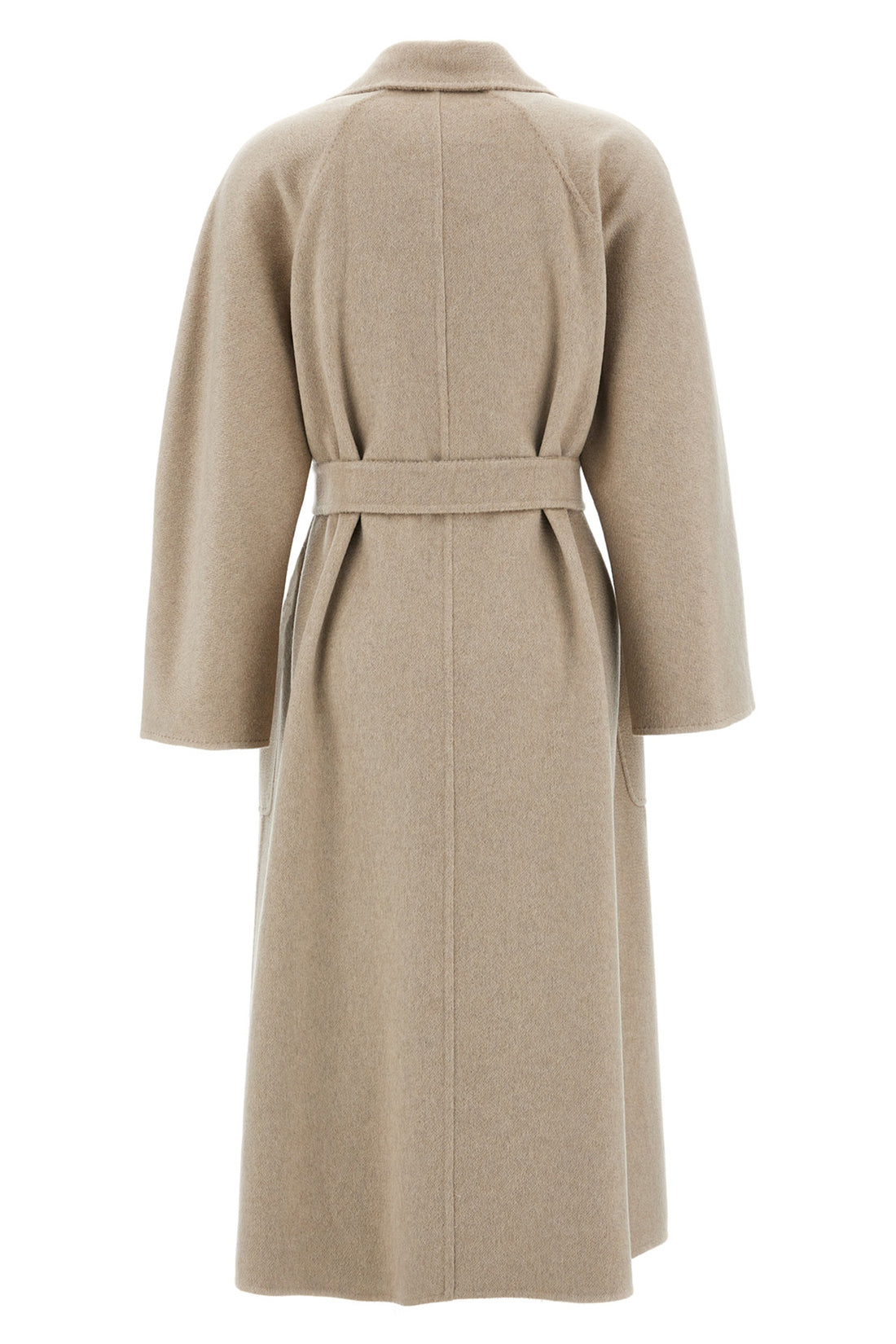 MAX MARA 46 long ludmilla - icon coat coat in double drap of hand-stitched sable cashmere
