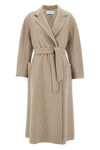 long ludmilla - icon coat coat in double drap of hand-stitched sable cashmere