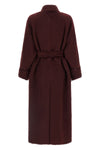 long albata1234 coat in long-haired alpaca and wool fabric
