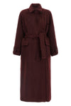 long albata1234 coat in long-haired alpaca and wool fabric