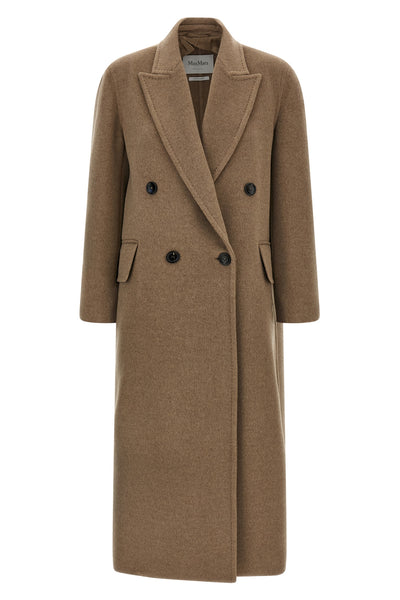armonia1234 long coat in pure cashmere double drap
