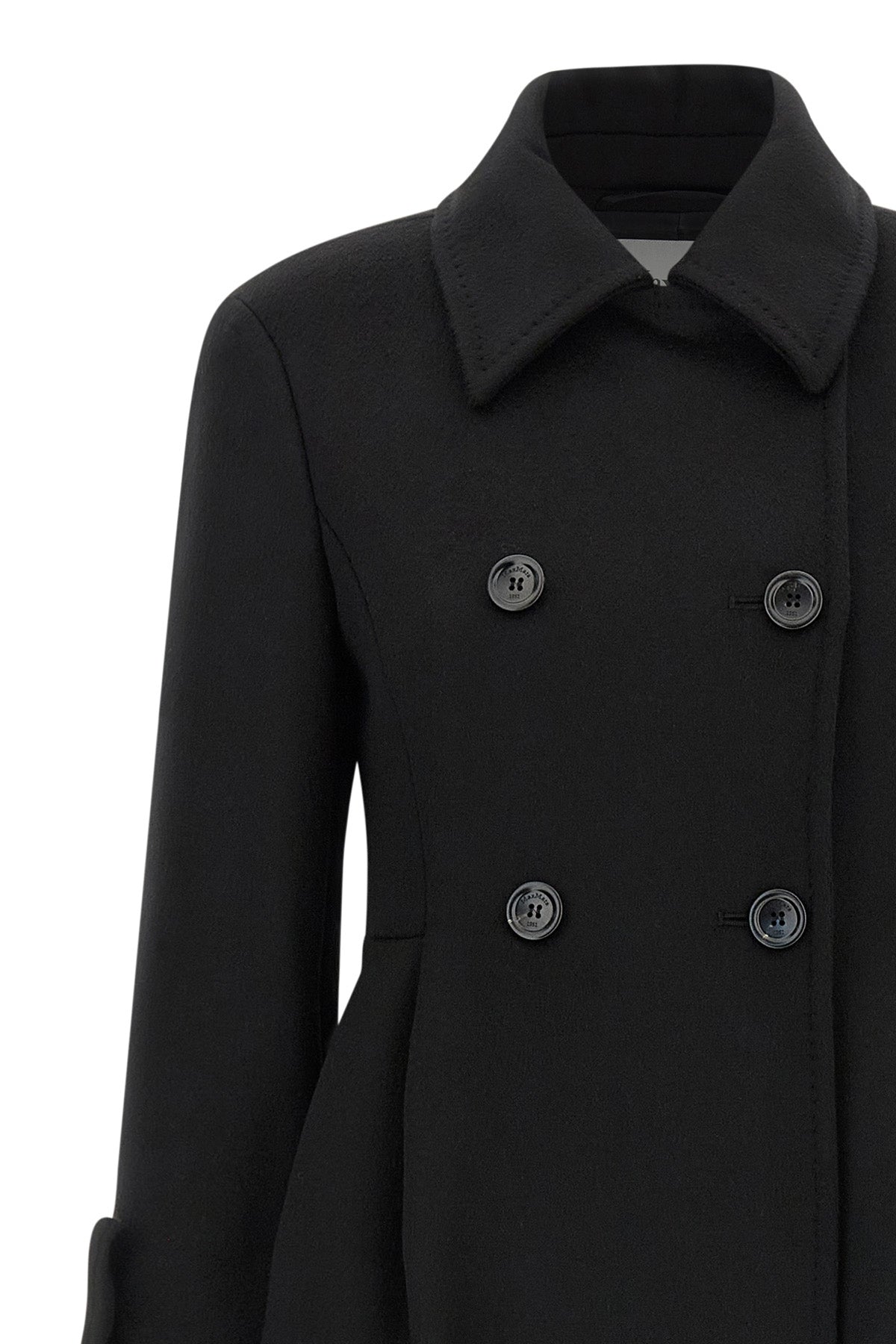 beati1234 long coat in double drap of baby camel