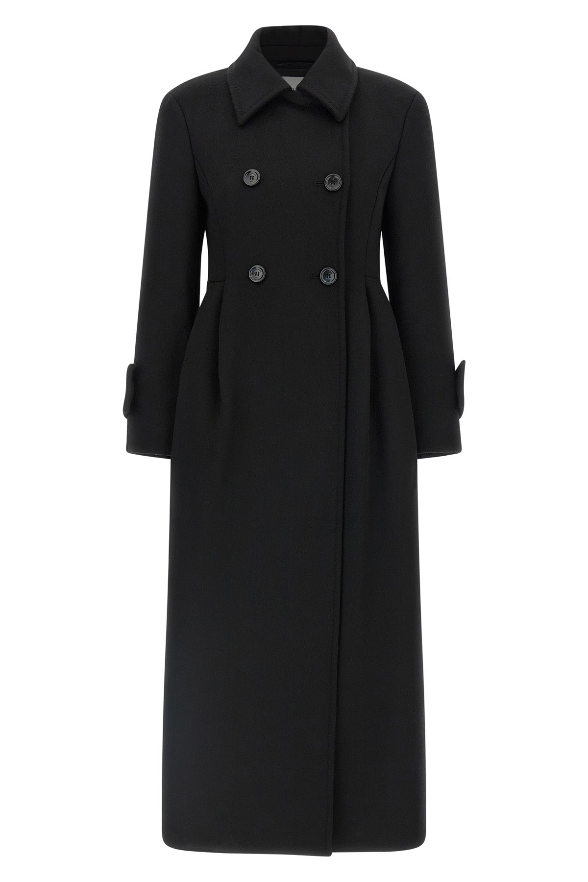 beati1234 long coat in double drap of baby camel