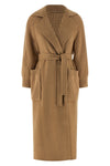 long berard1234 coat in english ribbed wool and cashmere yarn
