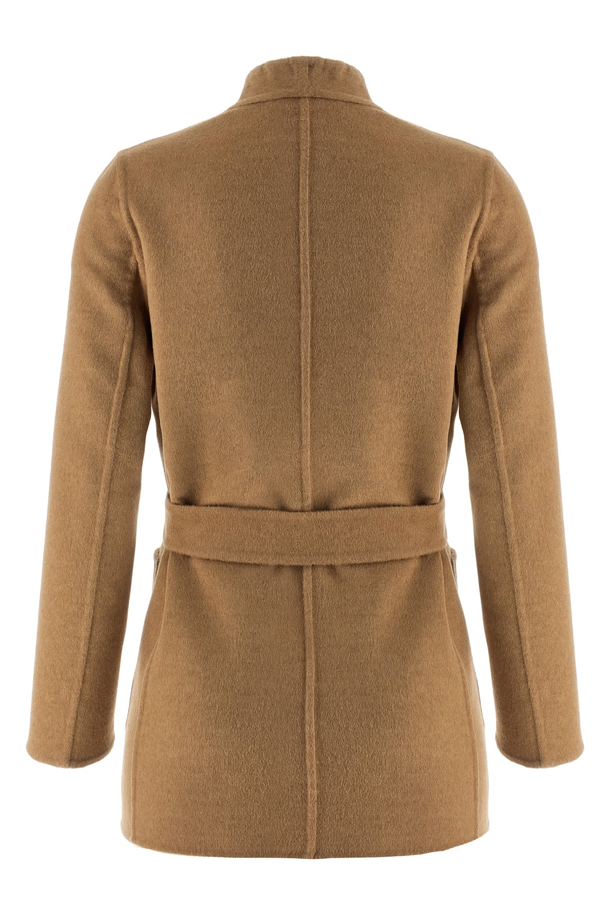 harold blazer in pure camel double drap finished