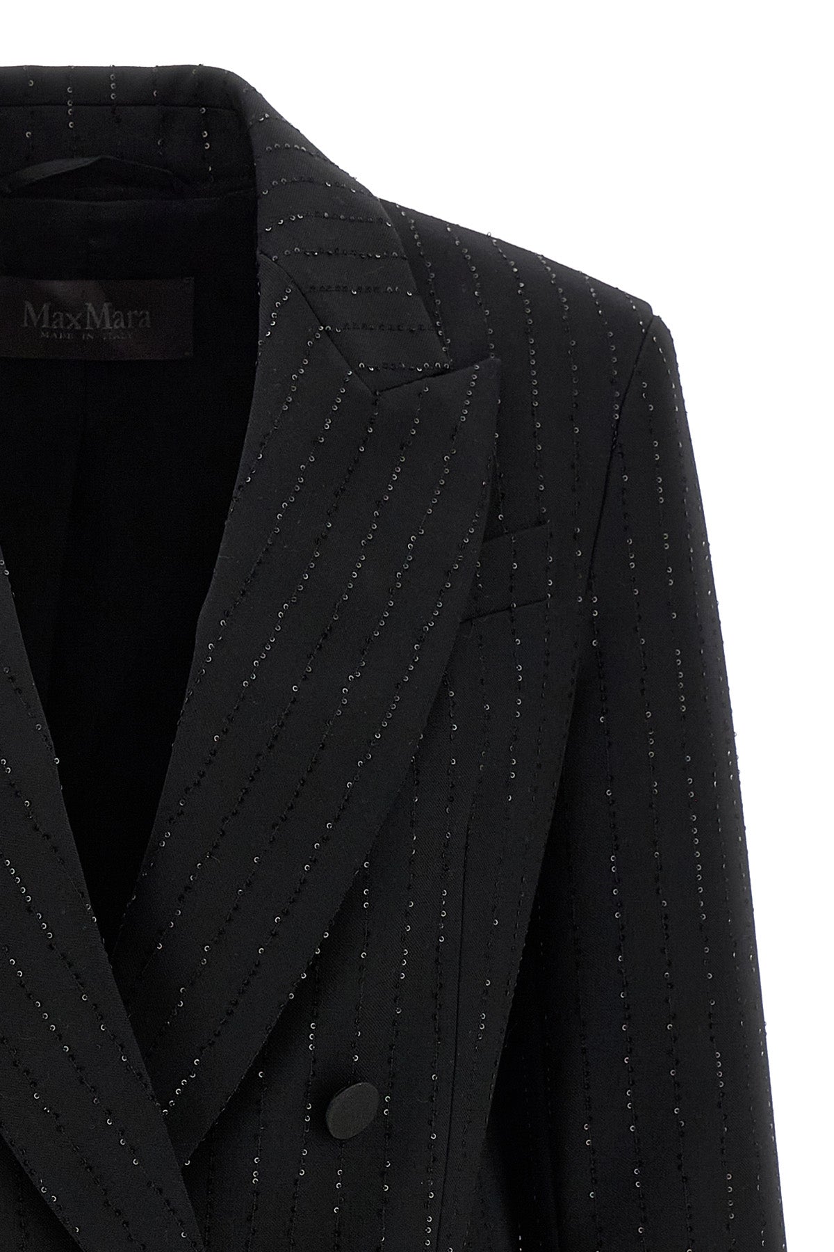 appia double-breasted blazer in wool sail