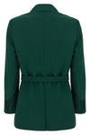 talento blazer in light pure wool canvas finished