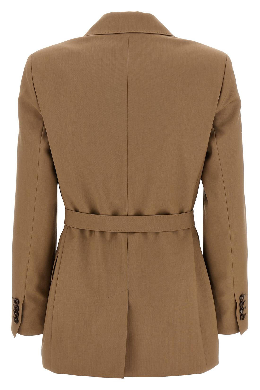 MAX MARA 38 talento blazer in light pure wool canvas finished