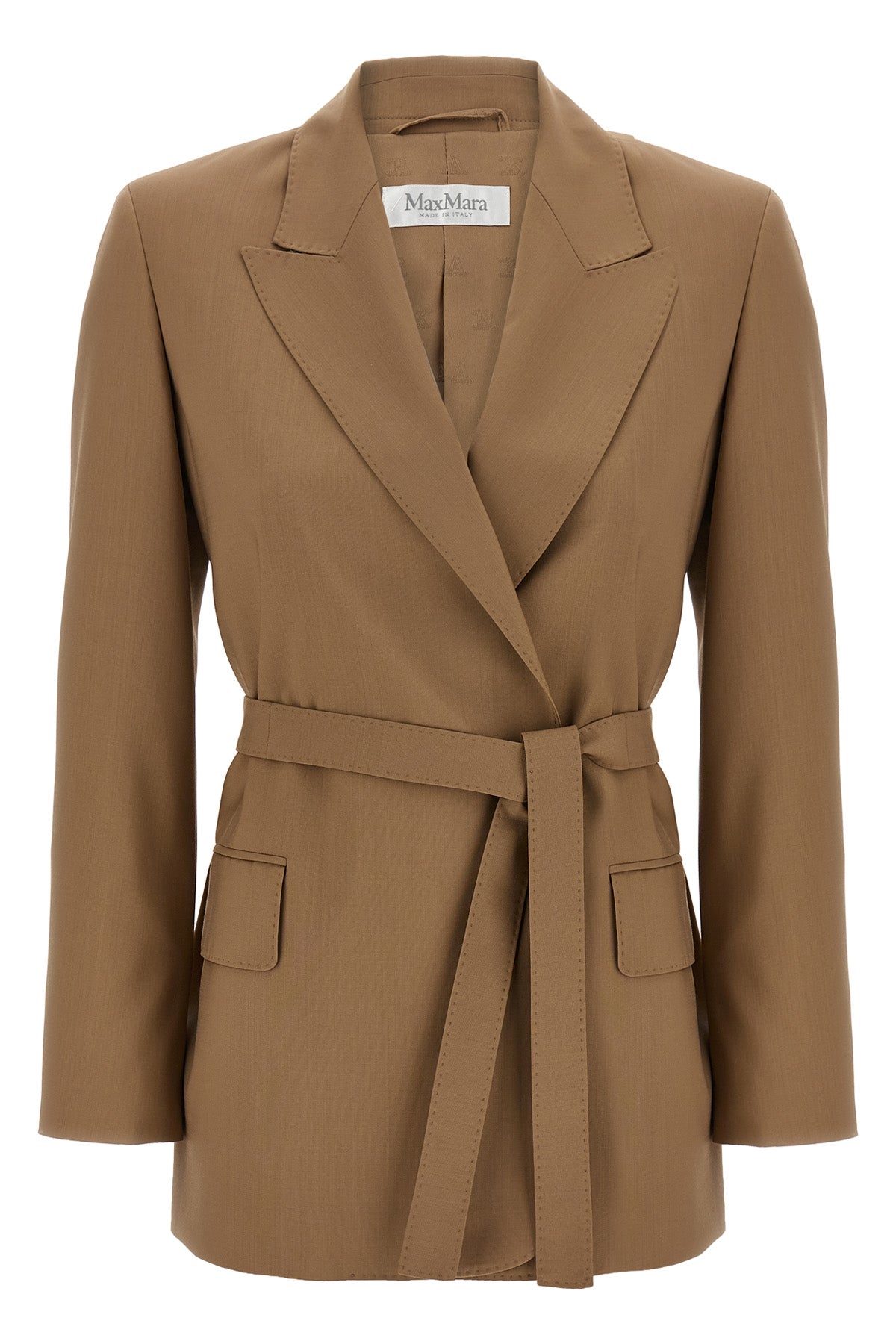 talento blazer in light pure wool canvas finished