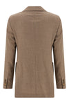 harald double-breasted blazer in stretch cashmere foule