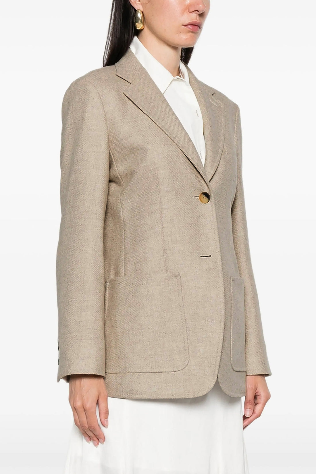 MAX MARA 38 caraffa single-breasted blazer in alpaca