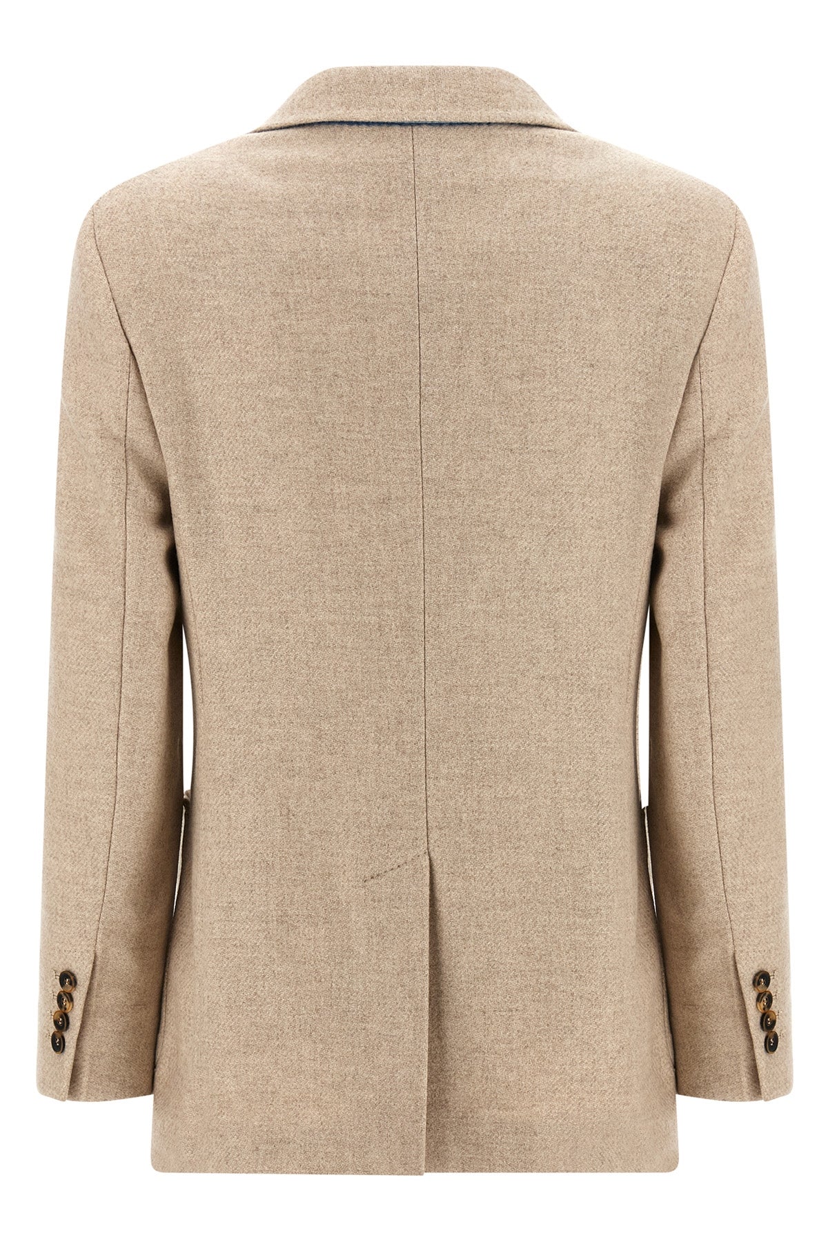 caraffa single-breasted blazer in alpaca