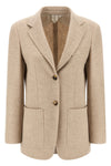 caraffa single-breasted blazer in alpaca