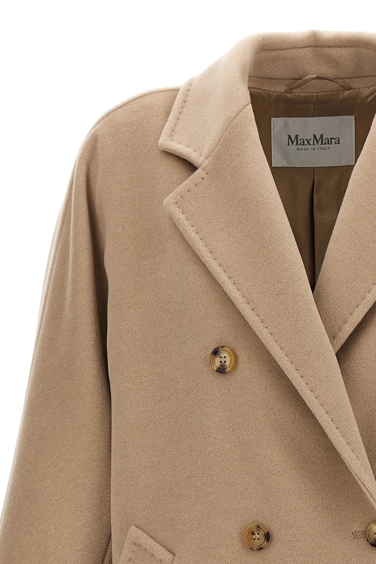 rebus - 101801 icon coat double-breasted wool and cashmere beaver coat