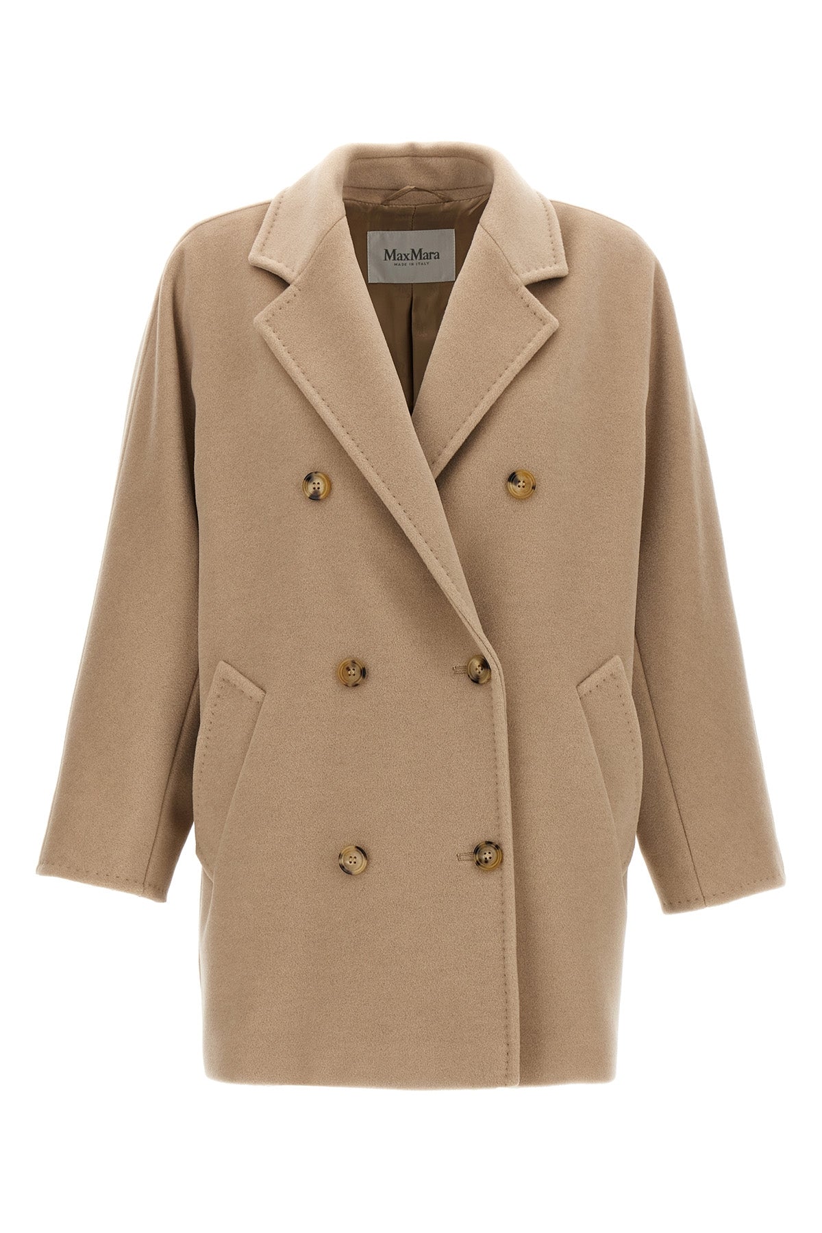 rebus - 101801 icon coat double-breasted wool and cashmere beaver coat