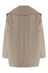 mario double-breasted coat in pure cashmere drap