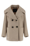 mario double-breasted coat in pure cashmere drap